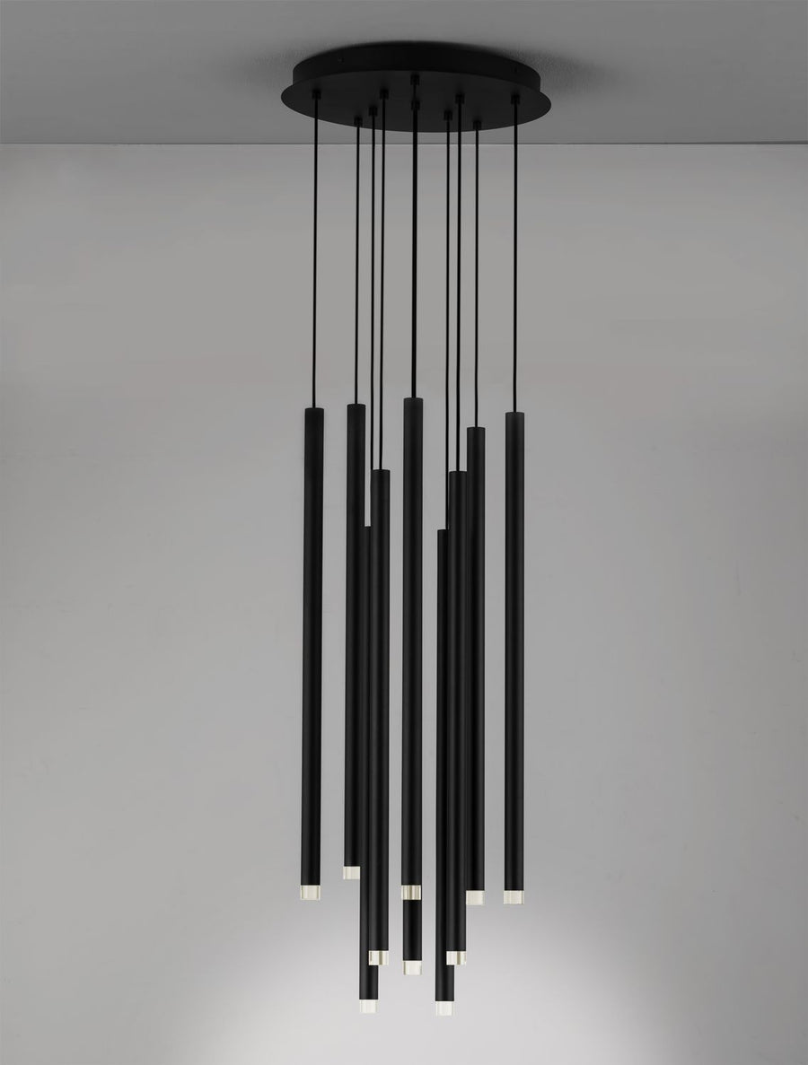 Suspension Dandia noire, H 72 cm