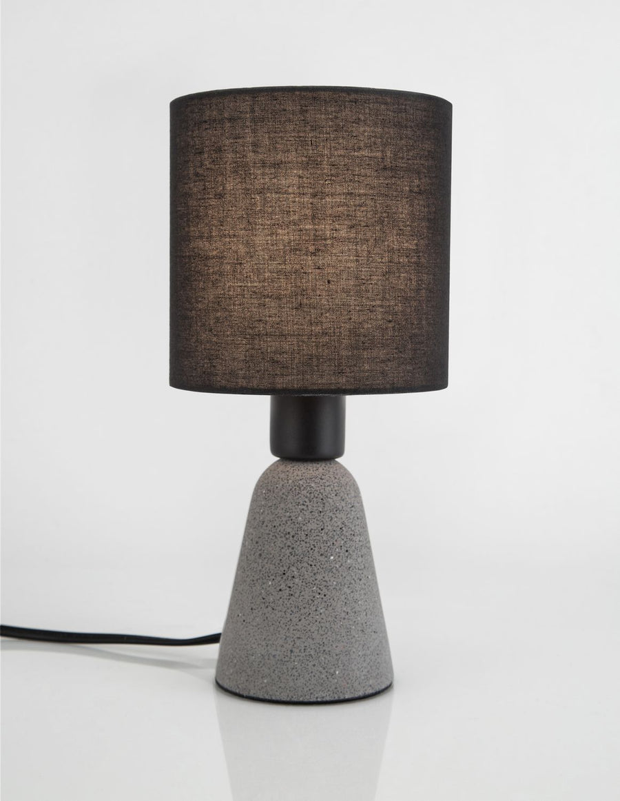 Lampe à poser Zero grise, béton