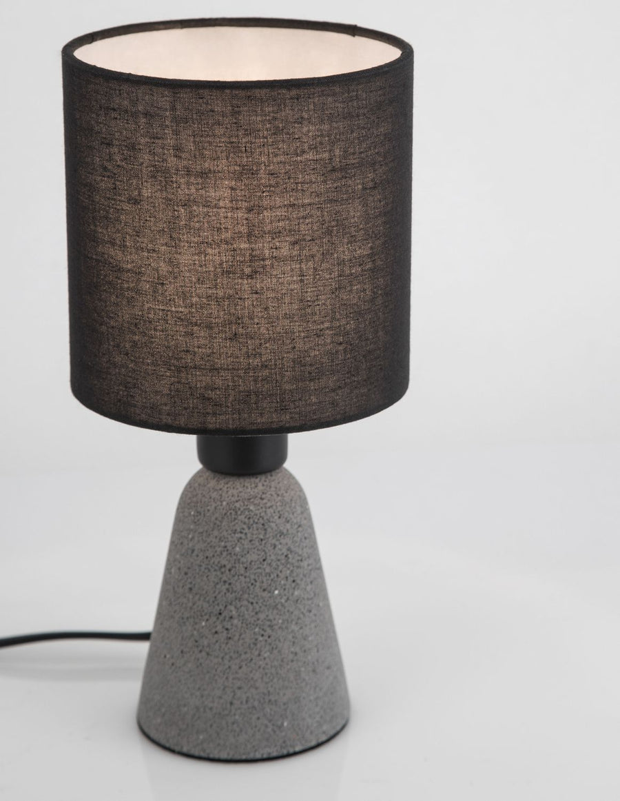 Lampe à poser Zero grise, béton