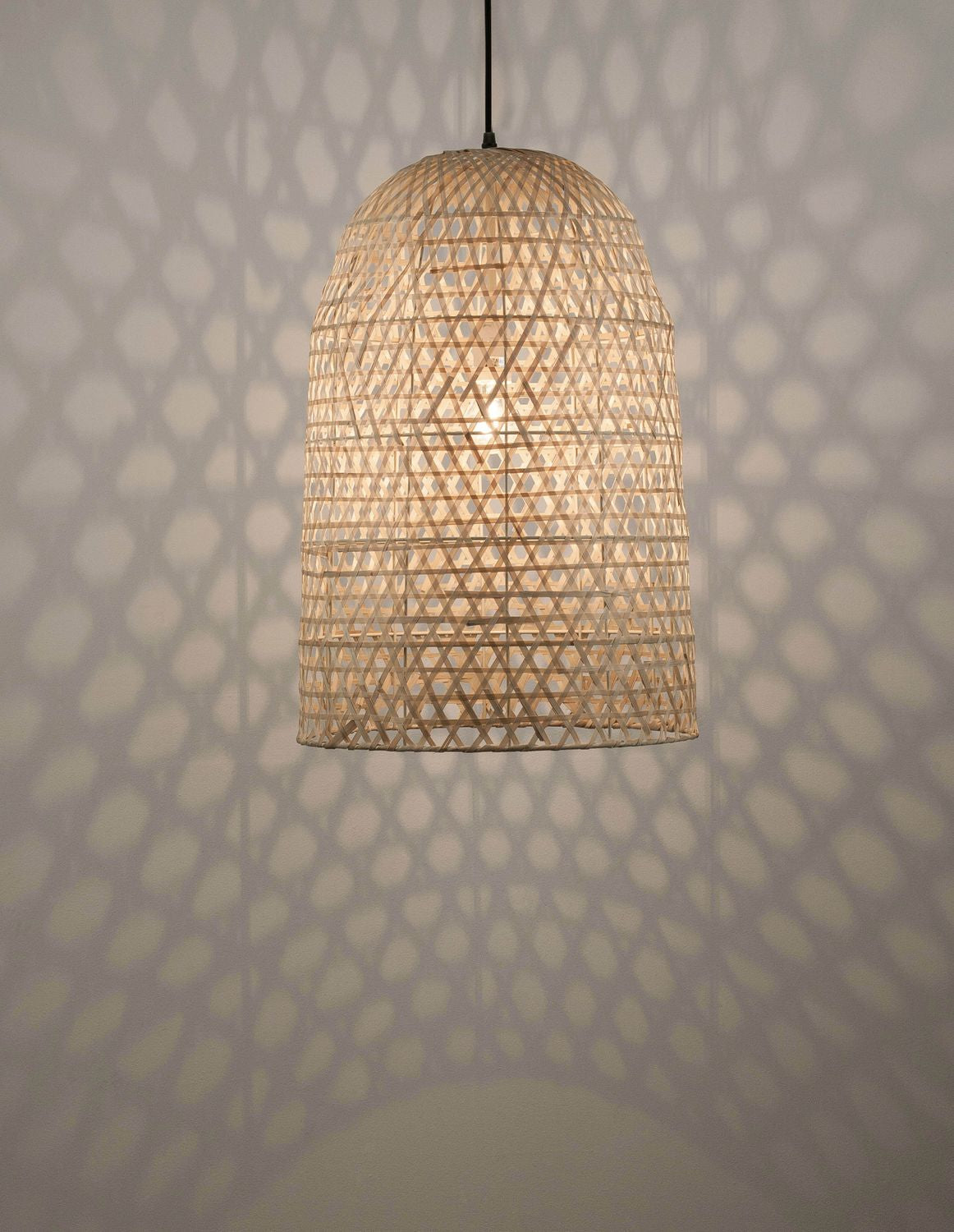 Suspension Aurora beige, rotin, H 250 cm (9586681)