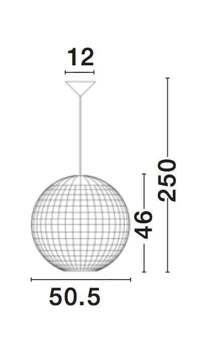 Suspension Griffin marron, H 250 cm (9587122)