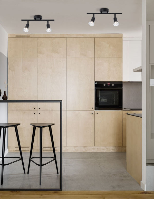 Plafonnier LUP 2 lumières noir