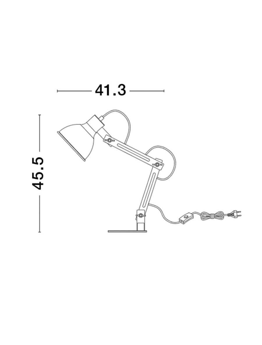 Lampe à poser Grou blanche, bois
