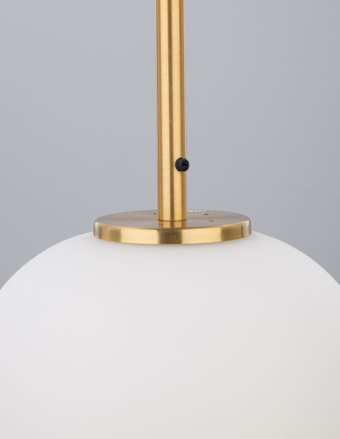 Suspension Lato dorée et blanche, verre (9624066)