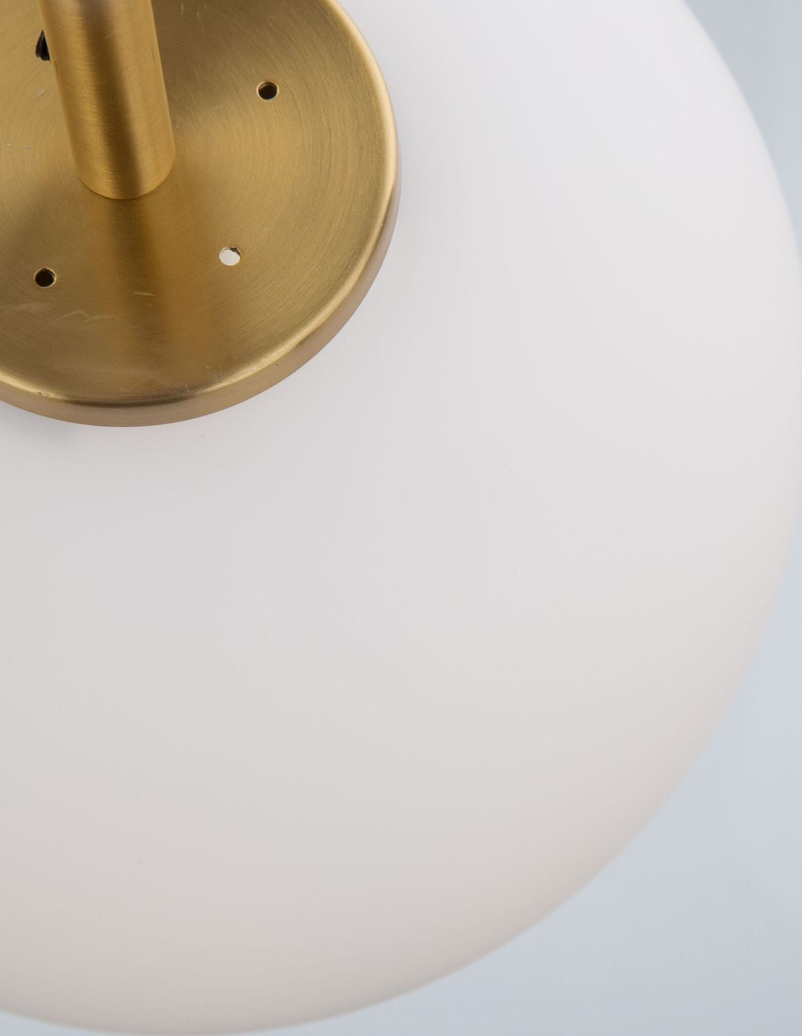 Suspension Lato dorée et blanche, verre (9624066)
