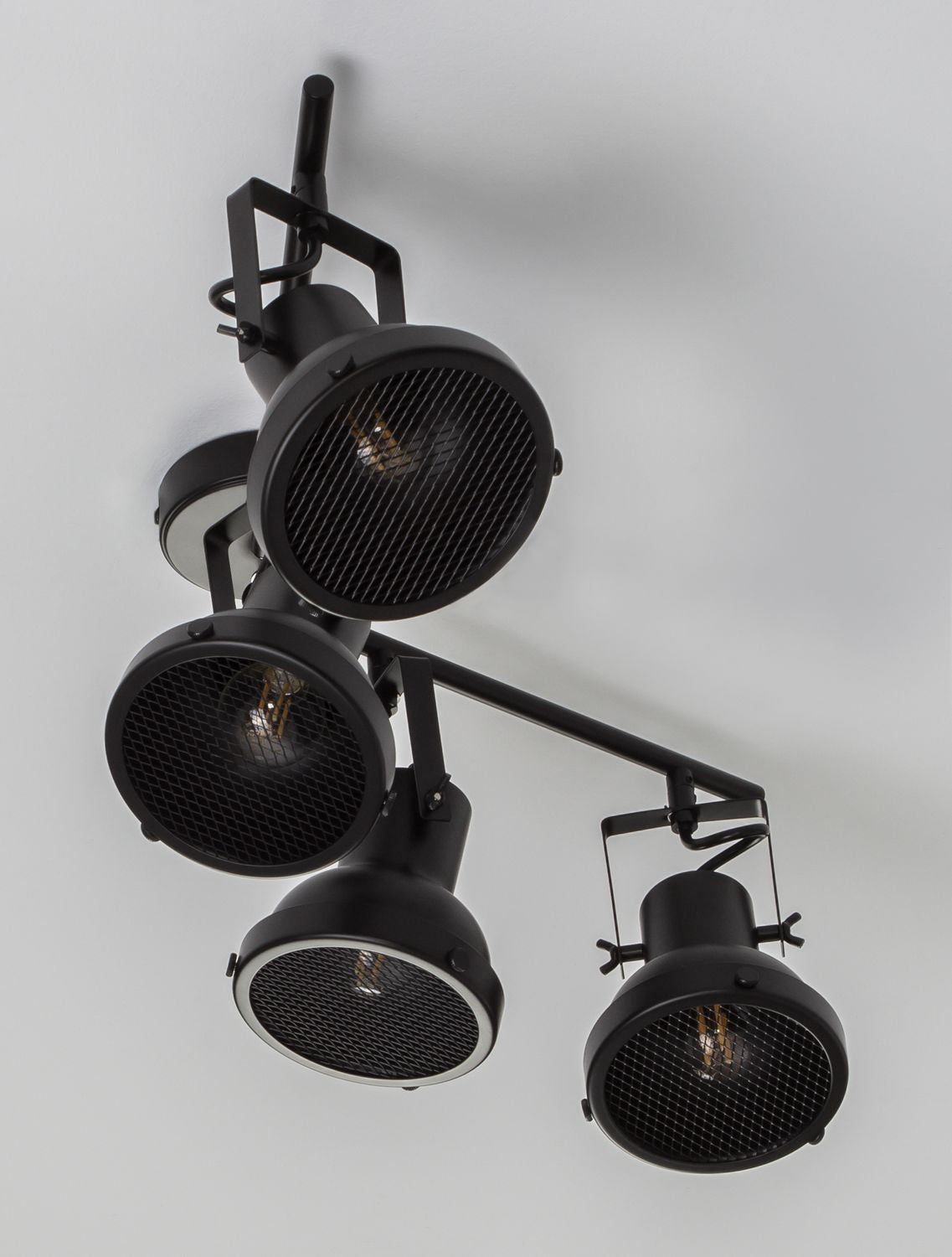 Plafonnier Ruvi 4 lumières noir