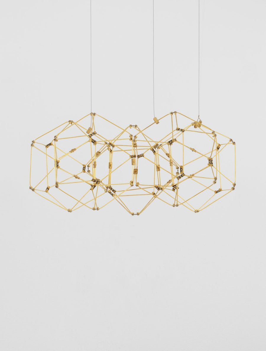 Suspension Nebula cuivrée, H 150 cm