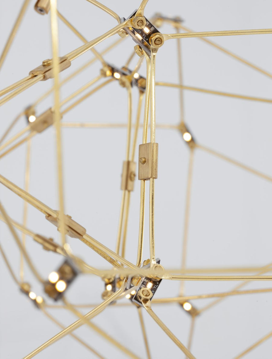Suspension Nebula cuivrée, H 150 cm