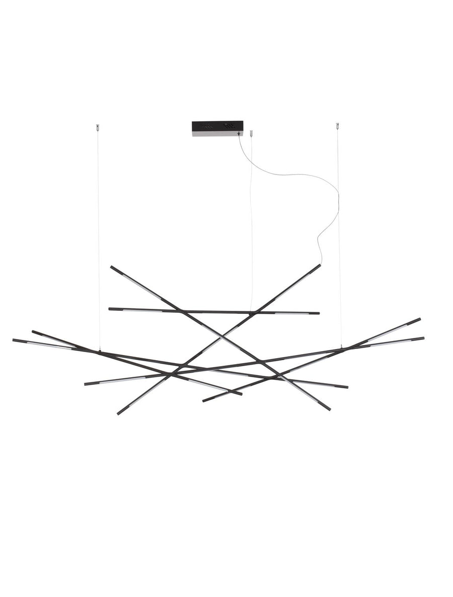 Suspension Raccio noire, H 200 cm (9695216)