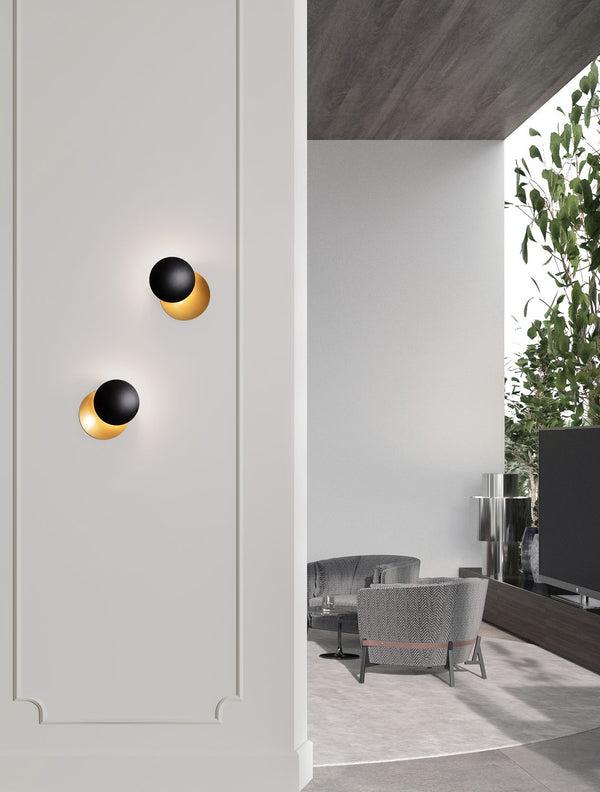 Applique murale Shell noire