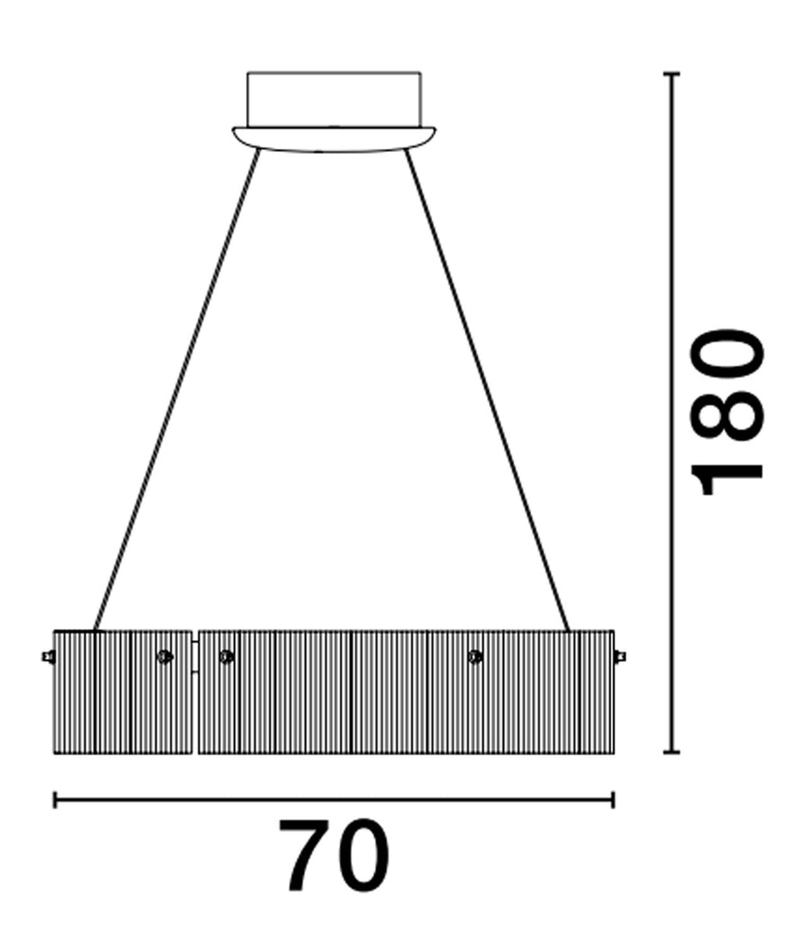 Suspension Pauline noire, verre (9695262)