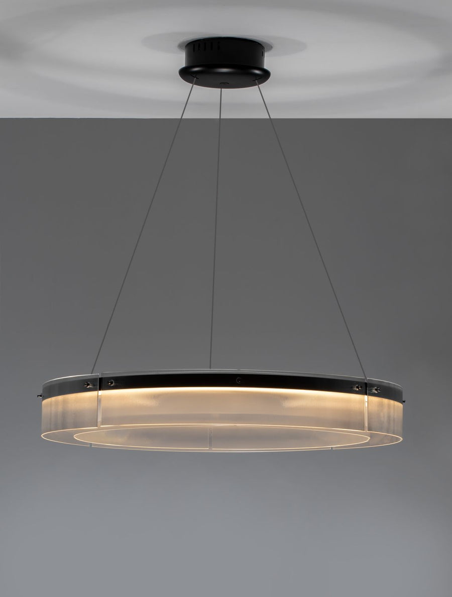 Suspension Pauline noire, verre (9695263)