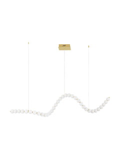 Suspension luminaire | Perla Dorée H 200 cm