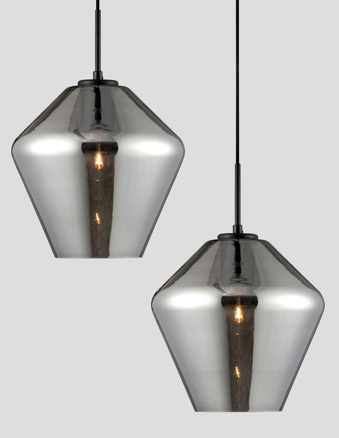 Suspension Veiro noire, verre (9724102)