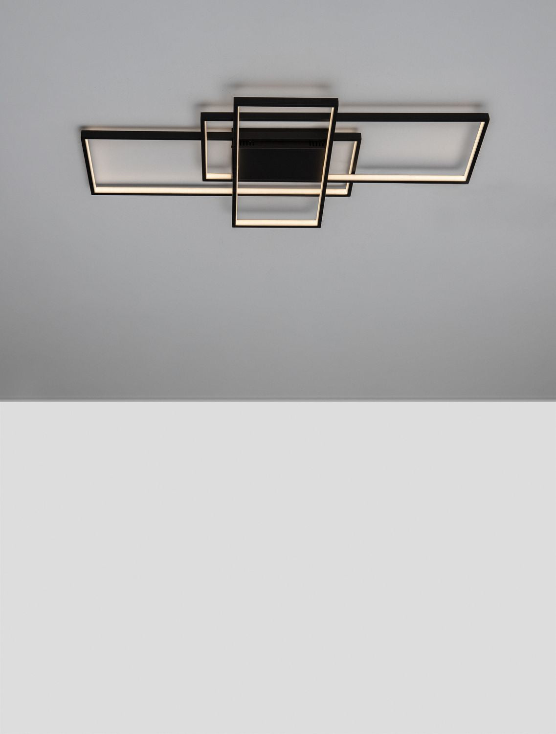 Plafonnier Clea noir, L 100 cm