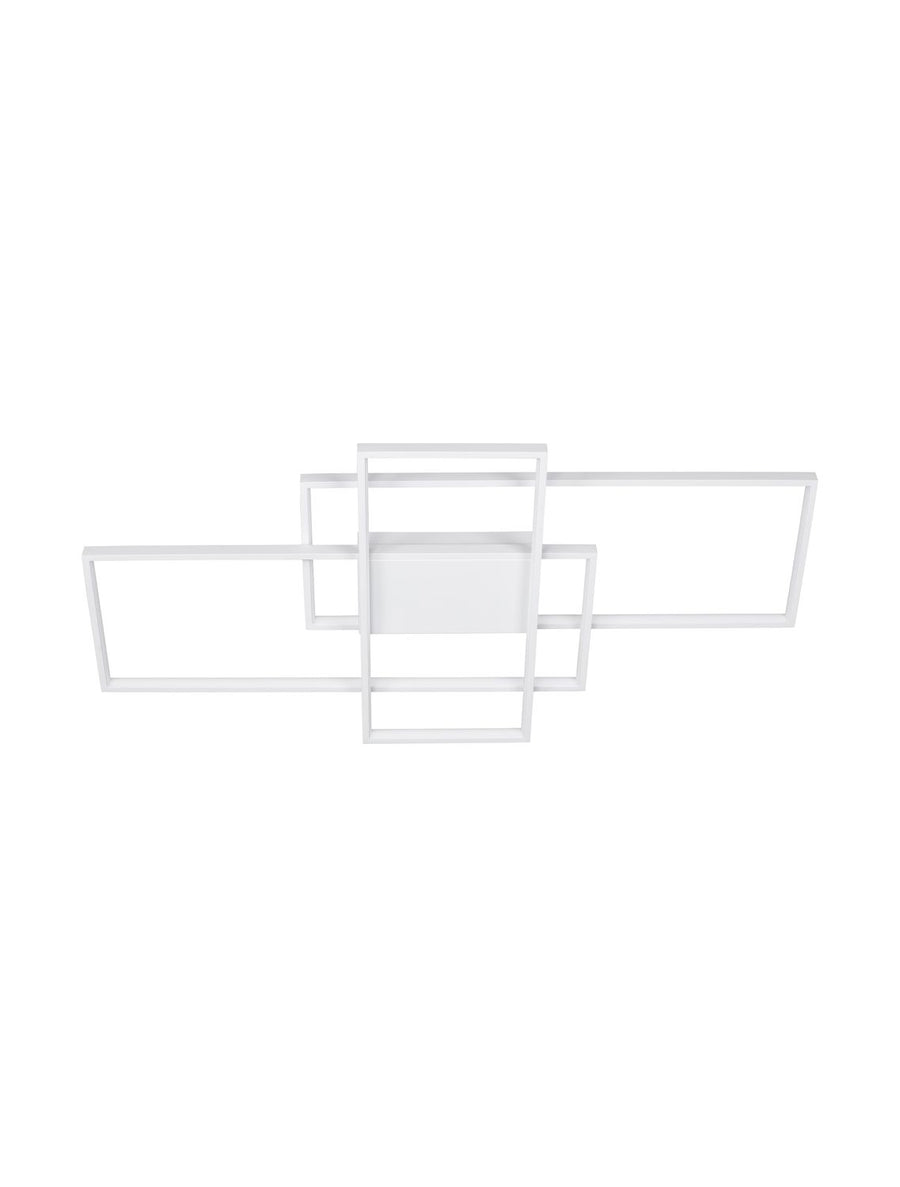 Plafonnier Clea blanc, L 100 cm