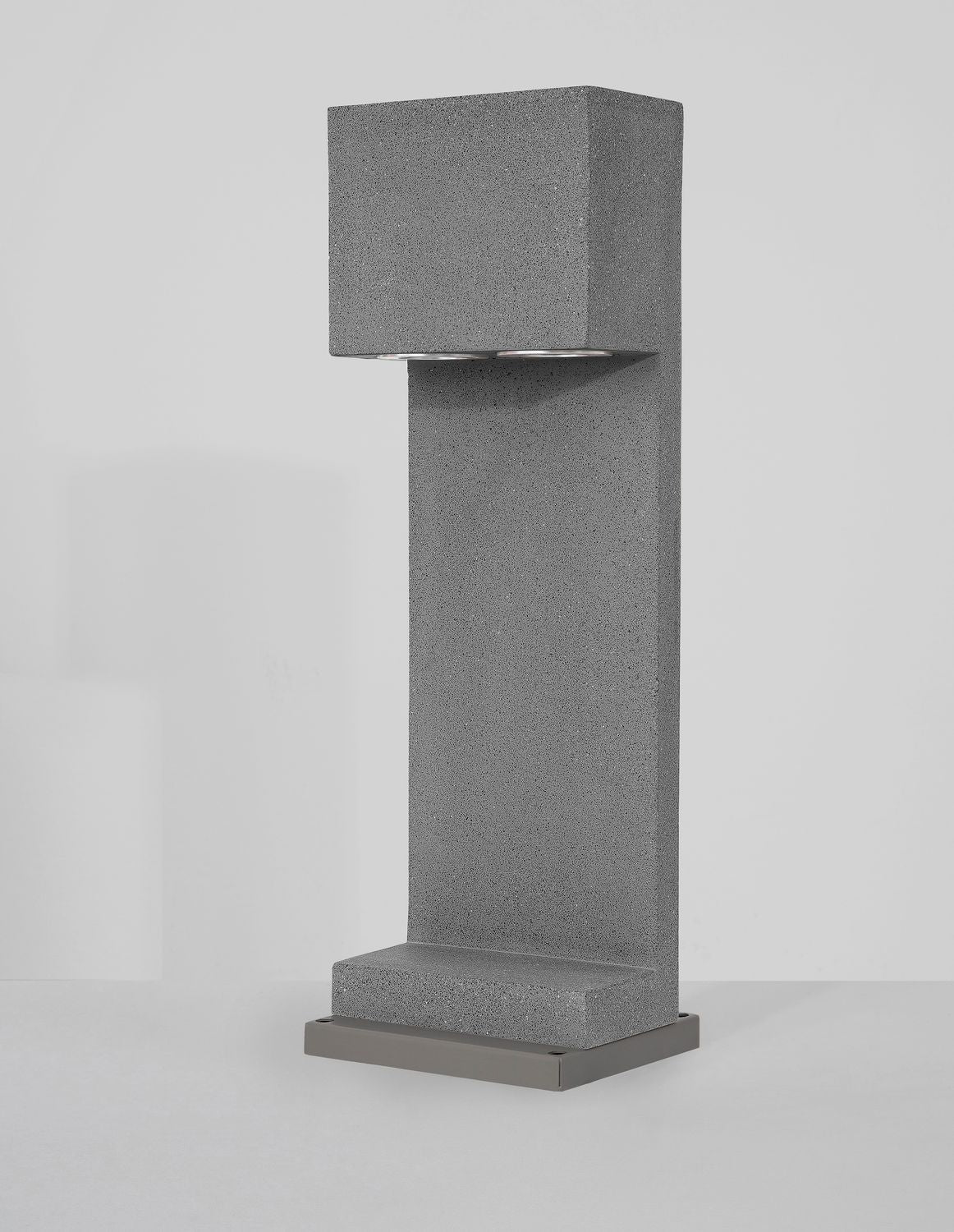 Borne extérieure Grante grise, béton, H 60 cm