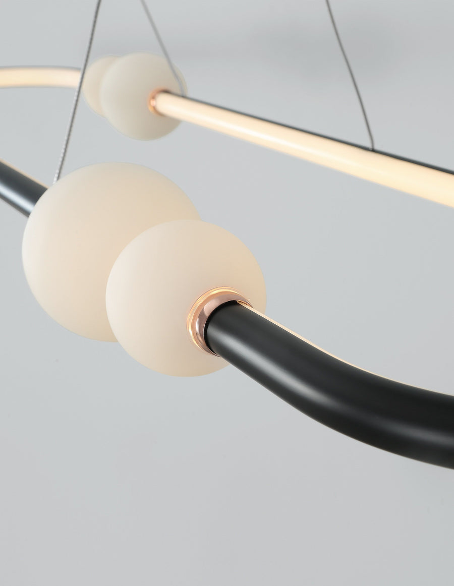 Suspension Celia noire, verre (9820603)