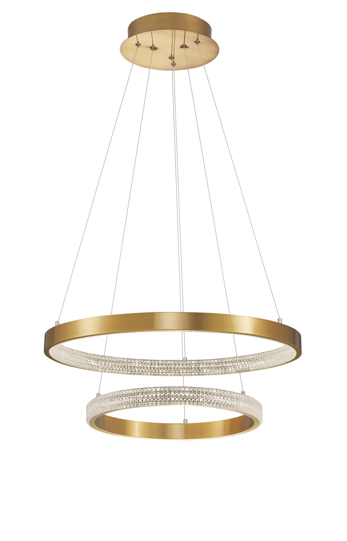 Suspension Preston dorée, H 120 cm (9862852)