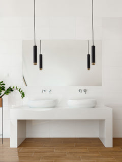 Suspension luminaire | Pongo Noire H 180 cm