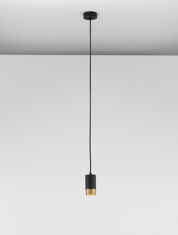 Suspension Pongo noire, H 160,8 cm