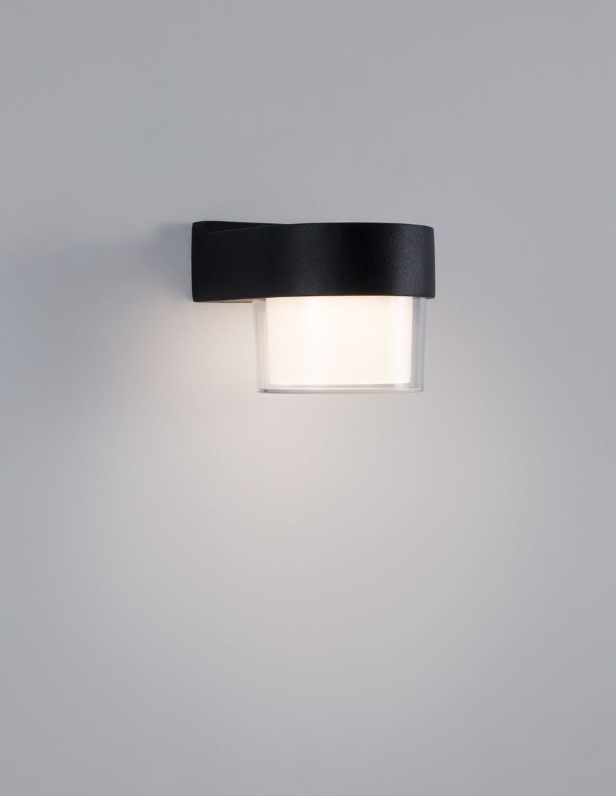 Applique extérieure Darf noire, L 10,6 cm