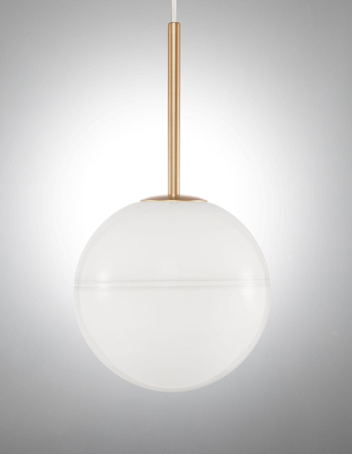 Suspension Cantona dorée, verre