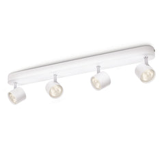 Plafonnier Star blanc, 4 lumières