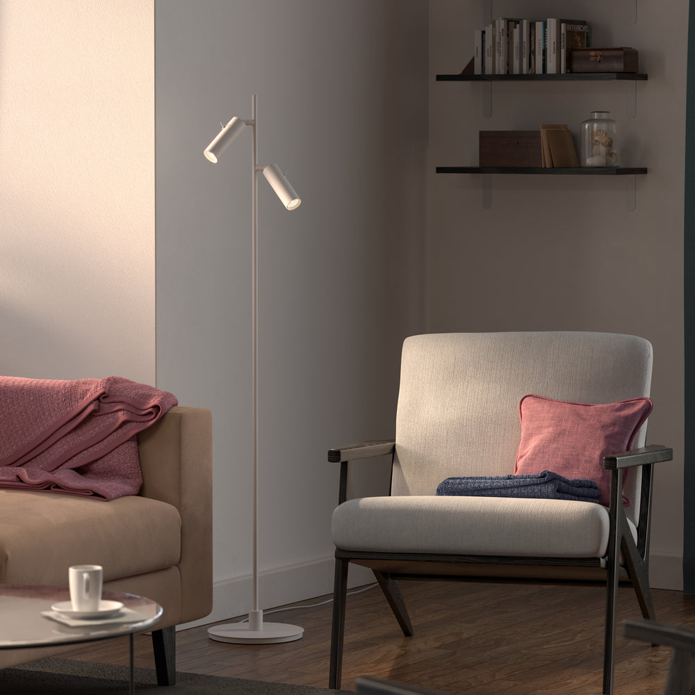 Lampadaire Pipeline double