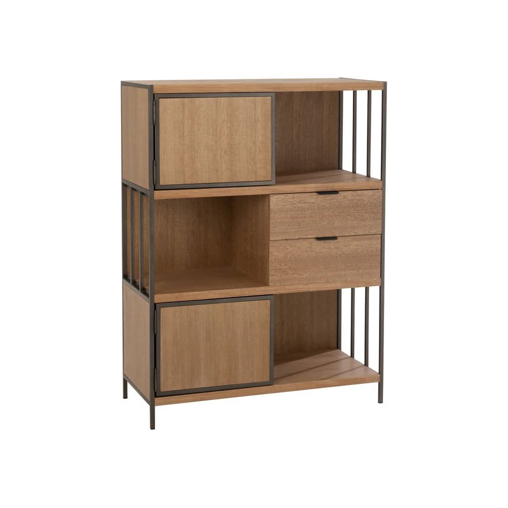 Placard Bois Métal Compartiments Différents - Designix