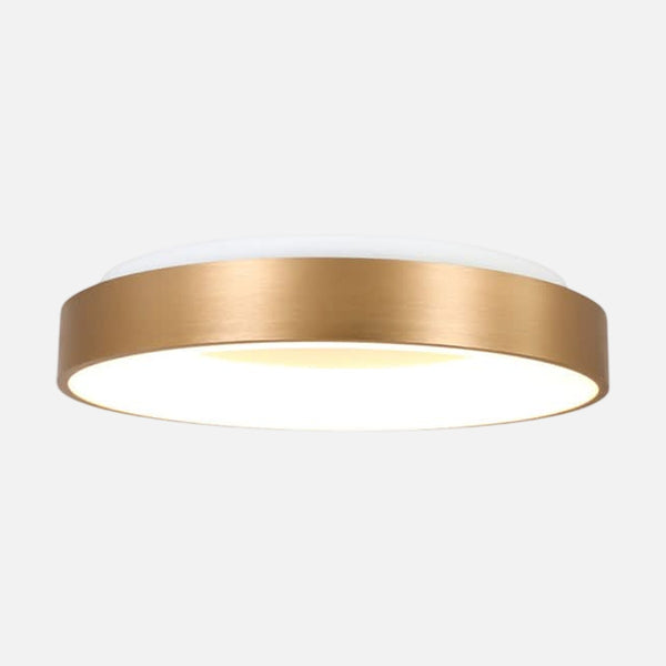 Runde goldene LED-Deckenleuchte 30 cm, warmweiß dimmbar | Ringlede