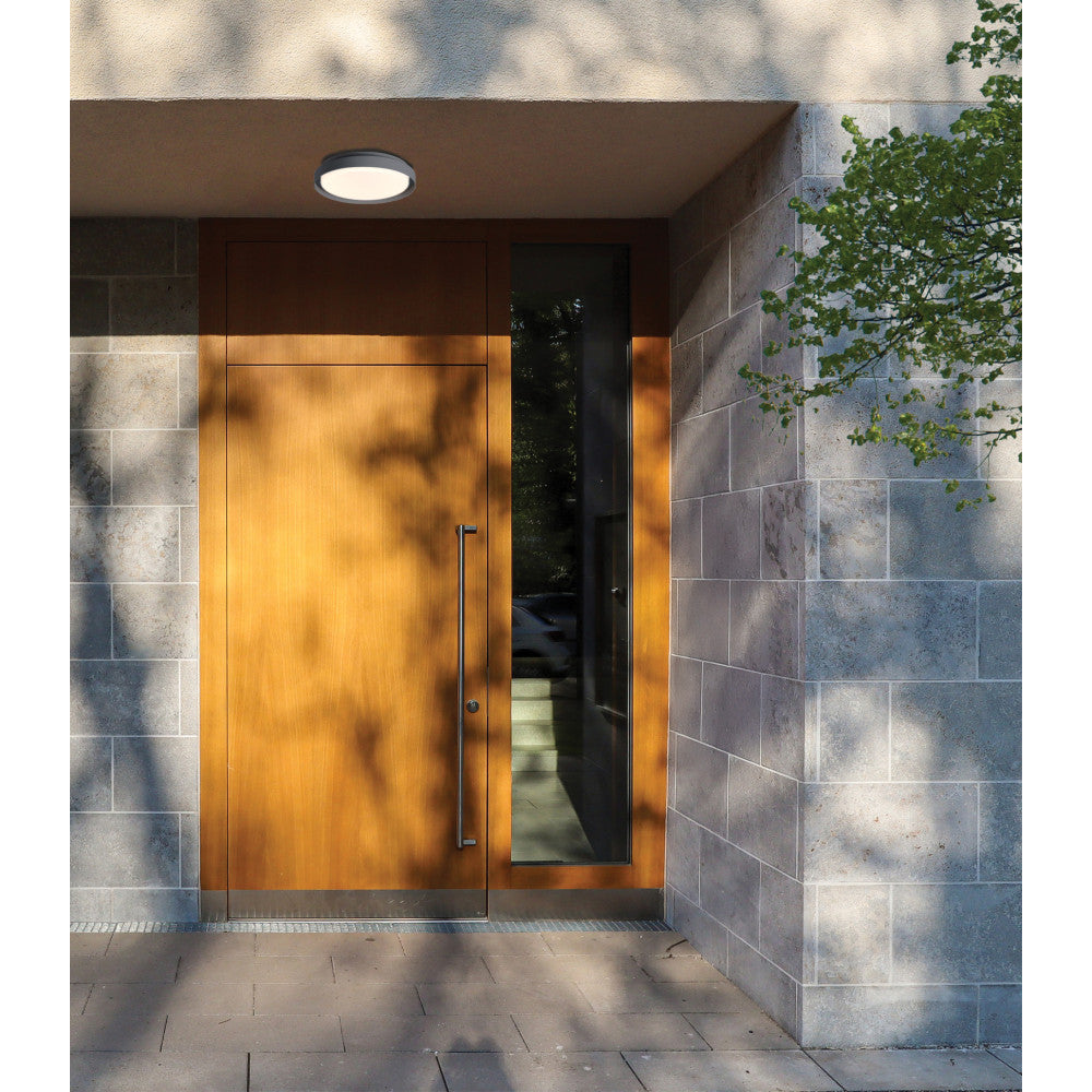 Plafonnier Exterieur ZAMBELIS D270 20W IP65 DESIGN Graphite E327