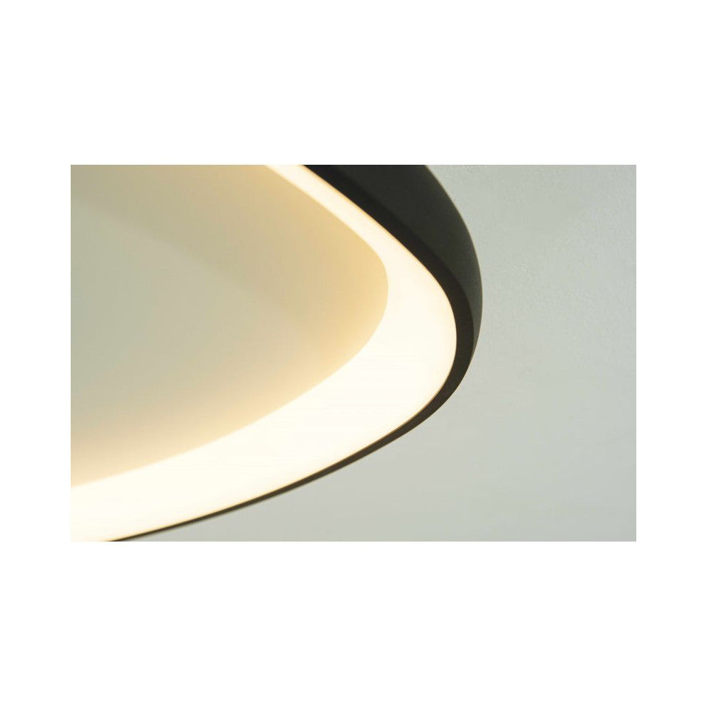Plafonnier ZAMBELIS 39W Dimmable DESIGN Noir Mat 23090
