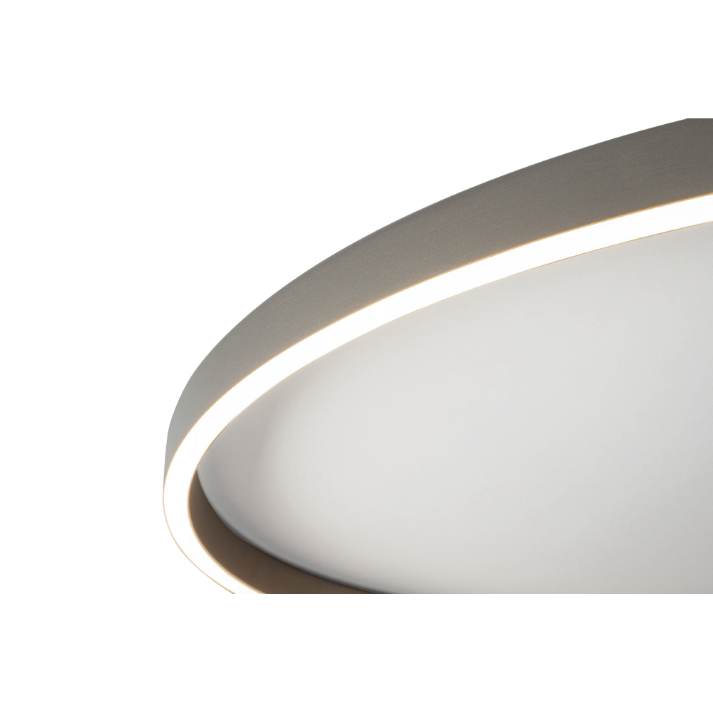 Plafonnier ZAMBELIS D400 27W CCT Dimmable DESIGN Argent Brosse 25161