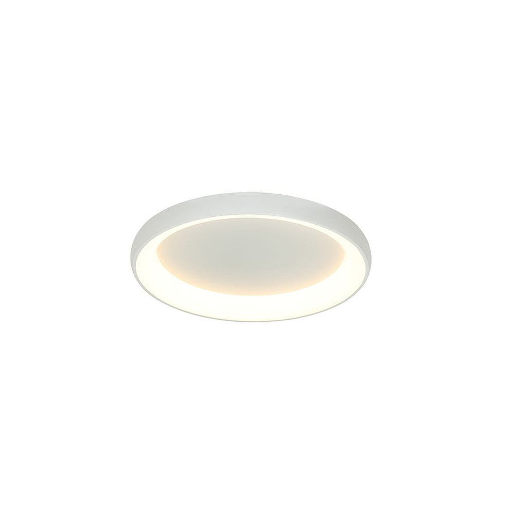 Plafonnier ZAMBELIS D400 30W DESIGN Blanc Sable 2041