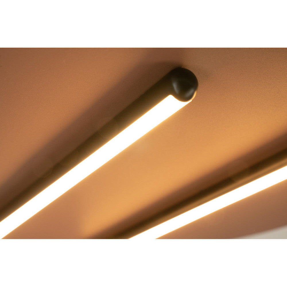 Plafonnier ZAMBELIS D600 43W Dimmable DESIGN Rouge Brique Sable et Noir 2569