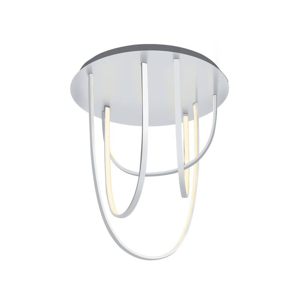 Plafonnier ZAMBELIS D600 80W DESIGN Blanc Sable 1950