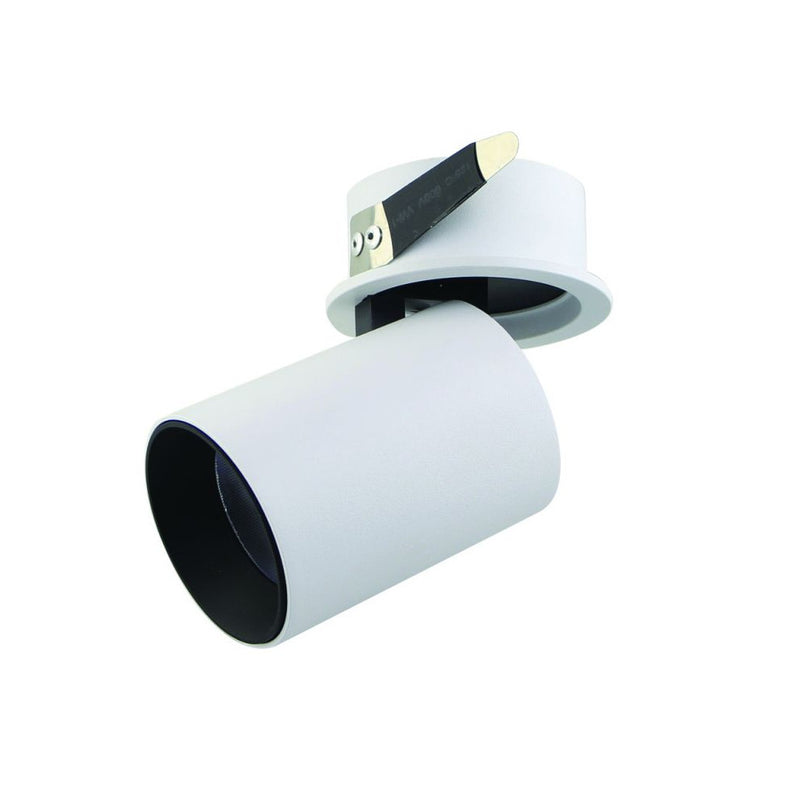 Plafonnier ZAMBELIS D62 13W DESIGN Blanc Mat et Noir Mat S079
