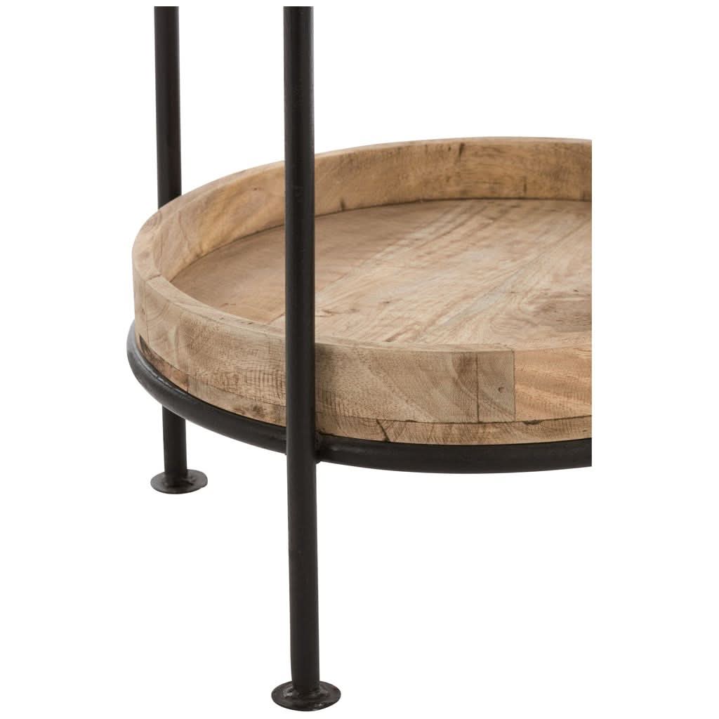 Portemanteau Rond Métal Bois - Designix