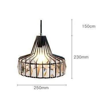 Suspension design LED en verre crystal avec formes géométriques style Hang | Designix - Luminaire A - 1 lampe - https://designix.fr