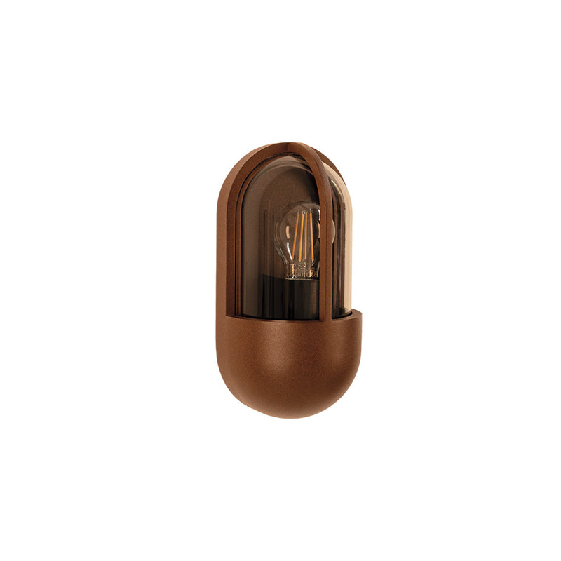 Applique Exterieure ZAMBELIS E27 IP65 DESIGN Marron Fonce Sans Source E438
