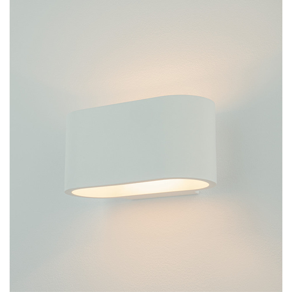 Applique Murale ZAMBELIS G9 Direct/Indirect DESIGN Blanc Platre Sans Source 25382