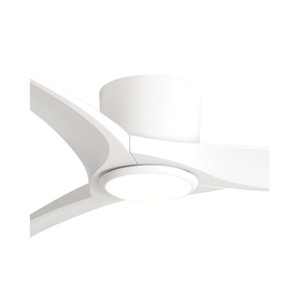 Ventilateur ZAMBELIS D1328 avec Telecommande et Interrupteur DESIGN Blanc Mat 25396