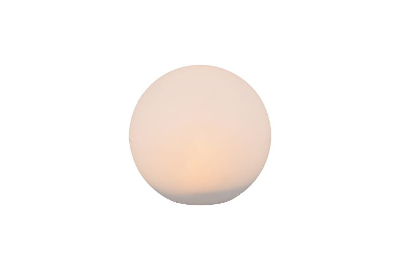 Lampe à poser sans fil Melo blanche, Ø 30 cm