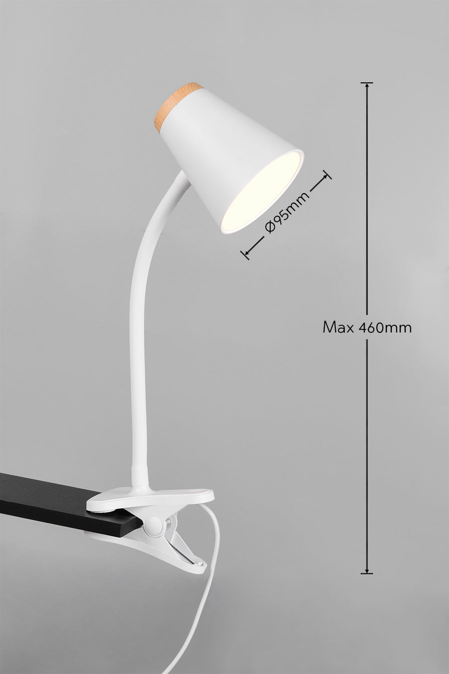 Lampe de bureau Pongo blanche