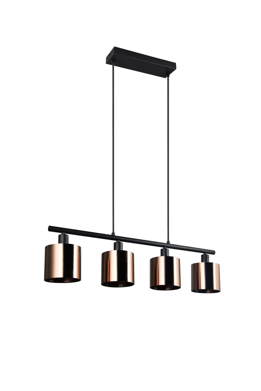 Suspension Jason 4 lumières bronze