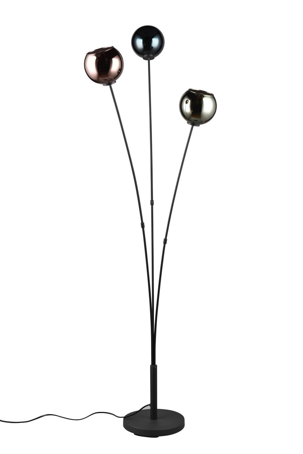 Lampadaire Sheldon 3 lumières multicolore