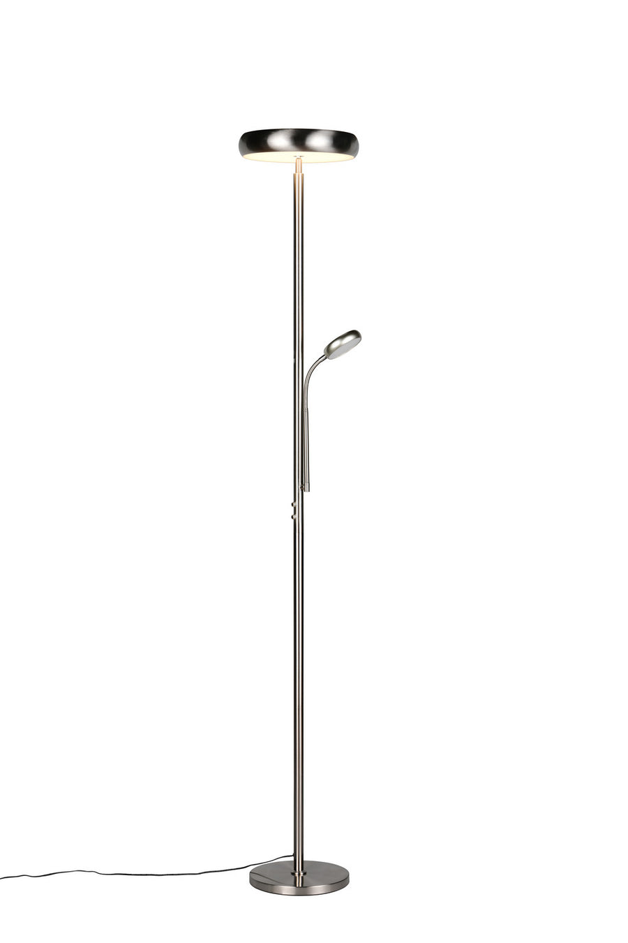 Lampadaire Palermo nickel satiné