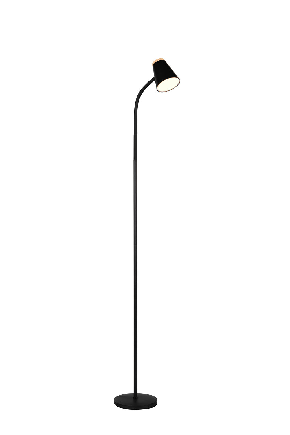 Lampadaire Pongo noir, H 145 cm