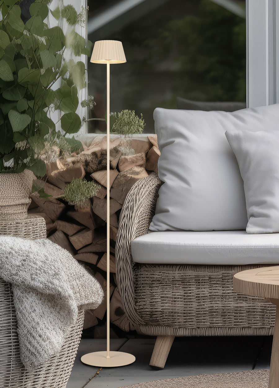 Lampadaire extérieur Suarez beige